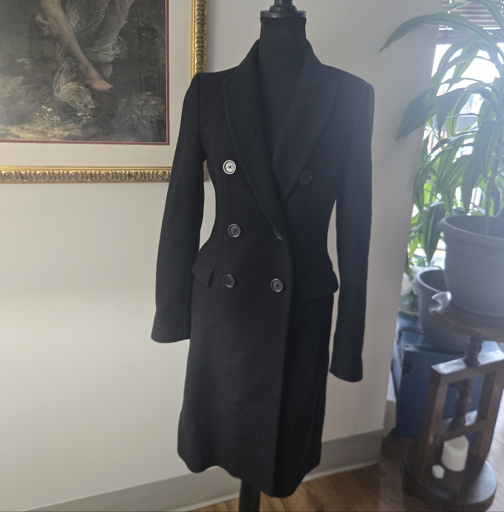 Zara Monteco Long Wool Jacket - Picture 2 of 9